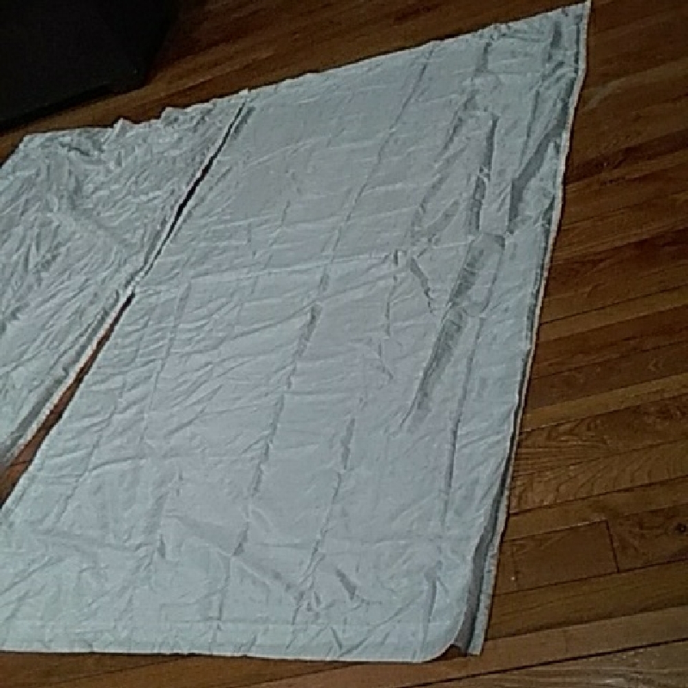 Liz Claiborne Silky White Curtains.